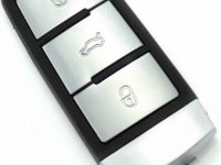 Carcasa cheie Smartkey pentru Volkswagen cu lama de urgenta neagra