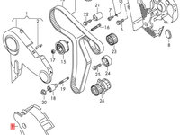 Carcasa distributie 1.6 TDI CAY Volkswagen Golf 6 2010 2011 OEM 03L109147B