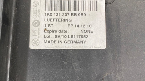 Carcasa electroventilator VW/Skoda/Audi/Seat [ 2008 - 2013 ] OEM 1K0121207BB