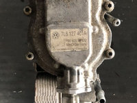 Carcasa filtru de motorina VW Touareg 5.0 TDI V10 plus racitor cod 6640574100 / 7L6 127 401 A