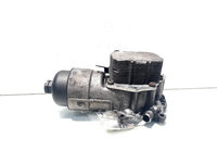 Carcasa filtru ulei cu racitor ulei, cod 9656970080, Peugeot 307 SW, 1.6 HDI, 9HZ (id:509270)