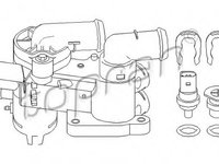 Carcasa termostat 110 351 TOPRAN pentru Skoda Fabia Seat Ibiza Seat Cordoba Vw Derby Vw Polo