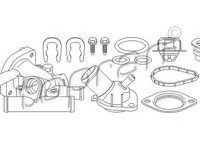 Carcasa termostat RENAULT LAGUNA I Grandtour (K56) (1995 - 2001) TOPRAN 700 531 piesa NOUA