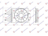 Carcasa VENTILATOR AUDI A1 2010->2015 Carcasa electroventilator racire (1.0TSI/1.2-1.4TFSI/1.4-1.6 tdi) PIESA NOUA ANI 2010 2011 2012 2013 2014 2015