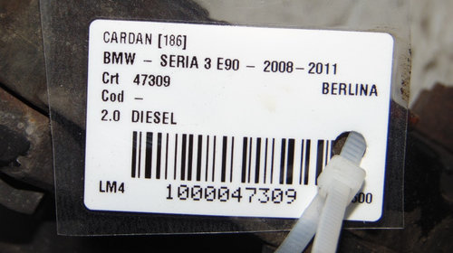 Cardan BMW Seria 3 E90, motor 2.0 Diesel
