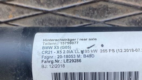 Cardan BMW X5 G05