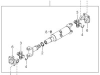 Cardan complet Kia K 2500 KIA OE 0K65J25100