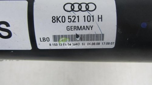 Cardan original Audi A4 8K cod:8K0521101H 2.0 TFSI