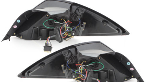 carDNA Stopuri LED compatibil cu OPEL Astra H GTC LIGHTBAR Rosu/Fumuriu-