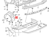 Carenaj roata dreapta spate Skoda Octavia 1 (1U2) [1996-2010] 1U0810974 SKODA OCTAVIA [ 1959 - 1971 ] OEM 1U0810974