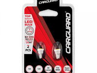 Carguard Set 2 Buc Led Pentru Iluminat Interior/ Portbagaj Cob T10 CLD026