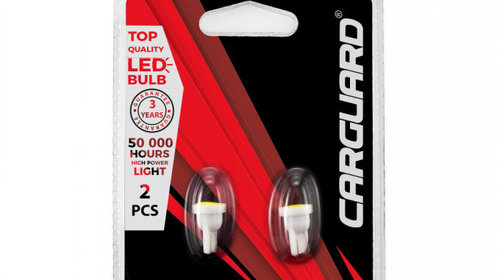 Carguard Set 2 Buc Led Pentru Iluminat Interior/ Portbagaj Cob T10 CLD026