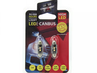 Carguard Set 2 Buc Led Sofit Plafoniera Numar De Inmatriculare C5W CAN110