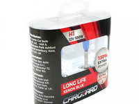 Carguard Set De 2 Becuri Halogen H1 100W +130% Intensitate Long Life BHA031
