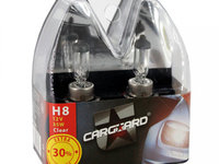 Carguard Set De 2 Becuri Halogen H8 +30% Intensitate BHA005