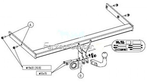 Carlig de remorcare Volkswagen Touran 03 - (0