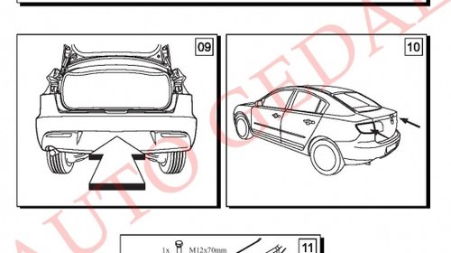 CARLIG REMOCARE MAZDA 3 BERLINA 2009-2013 COD:X/021