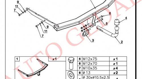 CARLIG REMOCARE MAZDA 3 BERLINA 2009-2013 COD:X/021