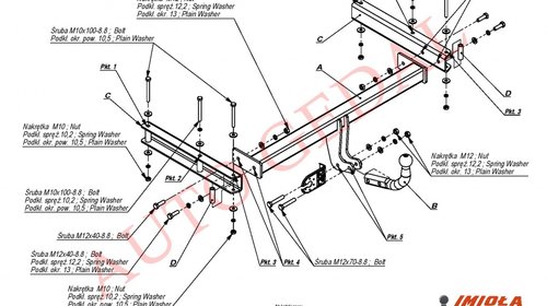 CARLIG REMORCARE AUDI A5 8T 2007-prezent COD:A/014H