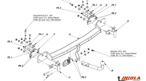 Carlig Remorcare BMW Seria 5 E39 berlina, Omologat RAR/EU, Garantie 60 Luni