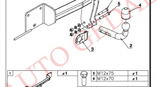 CARLIG REMORCARE BMW X1 E84 2009-2015 COD:B/016