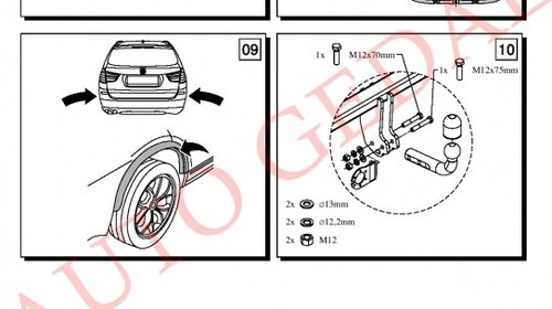 CARLIG REMORCARE BMW X3 E83 2010-2017 COD:B/017