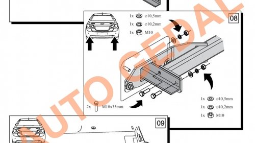 CARLIG REMORCARE CHEVROLET CRUZE BREAK J308 2012-prezent COD:X26S