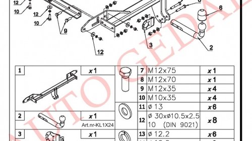 CARLIG REMORCARE CHEVROLET ORLANDO 2012-prezent COD:CH/011