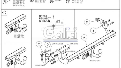 Carlig Remorcare Citroen C4 AIRCROSS