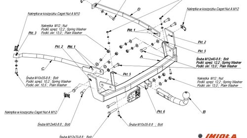 Carlig Remorcare Citroen C8 2002- (marca Hakpol), Omologat RAR/EU, Garantie 60 Luni