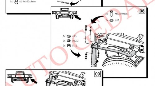 CARLIG REMORCARE CITROEN JUMPER L4 PLATFORMA 2006-prezent COD:R46S