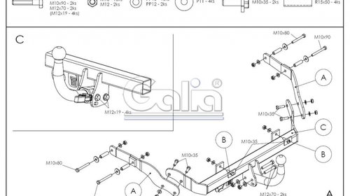 Carlig Remorcare Citroen XSARA Picasso (demontabil automat), Omologat RAR/EU, Garantie 60 Luni