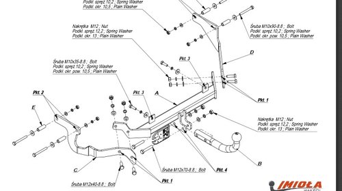 Carlig Remorcare Citroen Xsara Picasso, Omologat RAR/EU, Garantie 60 Luni