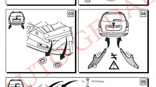 CARLIG REMORCARE DACIA LOGAN MCV I 2007-2013 COD:G51S