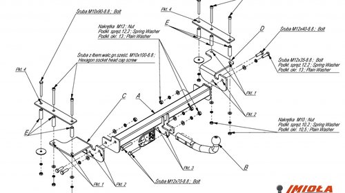 CARLIG REMORCARE DAEWOO CIELO 1995-2008 COD:D/003