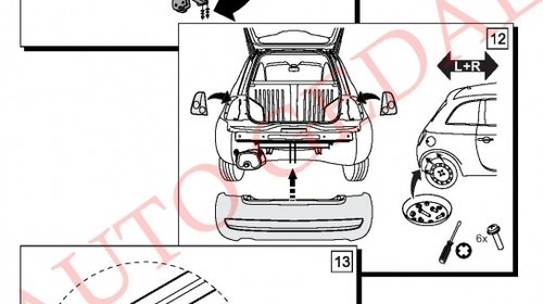 CARLIG REMORCARE FIAT 500 2007-prezent COD:R45S