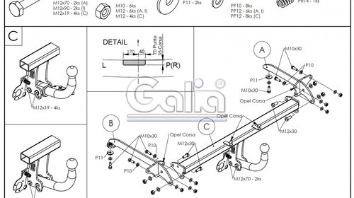 Carlig Remorcare Fiat Grande Punto 2006- (demontabil automat)