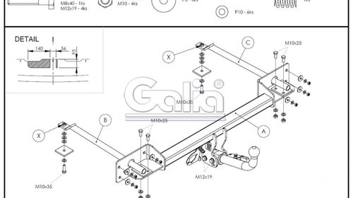 Carlig Remorcare Fiat Linea 2007-