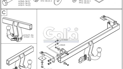 Carlig Remorcare Fiat Panda (demontabil automat)