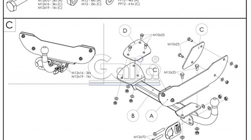 Carlig Remorcare Fiat Punto 1993-1999