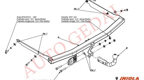 CARLIG REMORCARE FORD C-MAX 2004-2011 COD:E/037