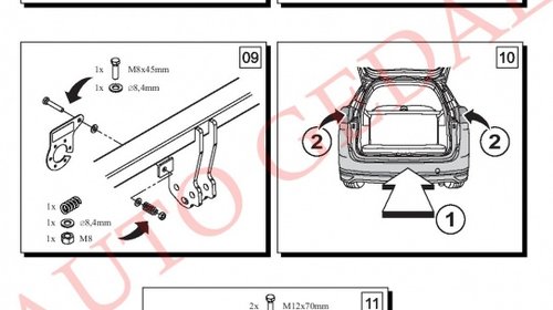 CARLIG REMORCARE FORD C-MAX 2010-prezent COD:C57S