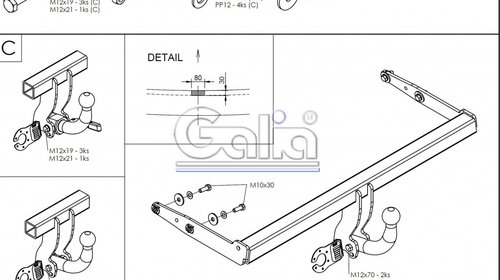 Carlig Remorcare Ford Focus I Hatchback