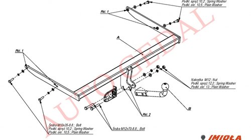 CARLIG REMORCARE FORD FOCUS II BERLINA 2005-2011 COD:E/044