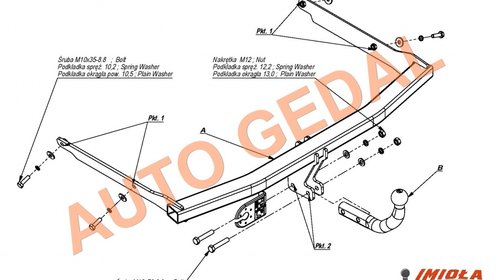 CARLIG REMORCARE FORD FOCUS II HATCHBACK 2004-2011 COD:E/037