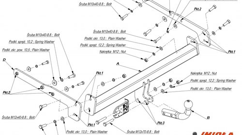 CARLIG REMORCARE FORD GALAXY 2006-2015 COD:E/038