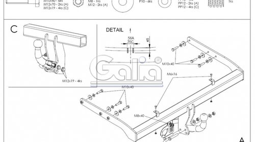 Carlig Remorcare Ford Galaxy I (demontabil automat)