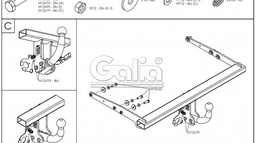 Carlig Remorcare Ford Mondeo Hatchback fabricatie 2007-