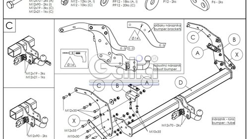 Carlig Remorcare Ford Ranger 2012 - (demontabil automat)