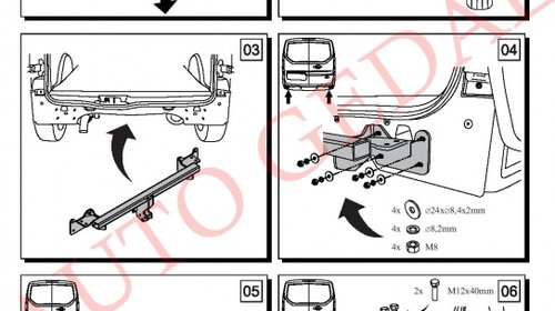 CARLIG REMORCARE FORD TOURENO CONNECT II 2013-prezent COD:C64S